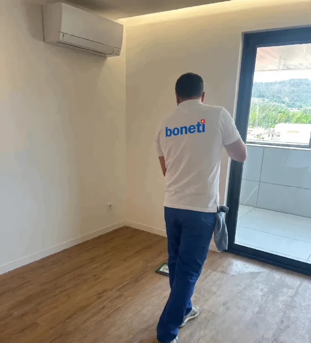Boneti crew performing Post-Construction Cleaning in Zurich