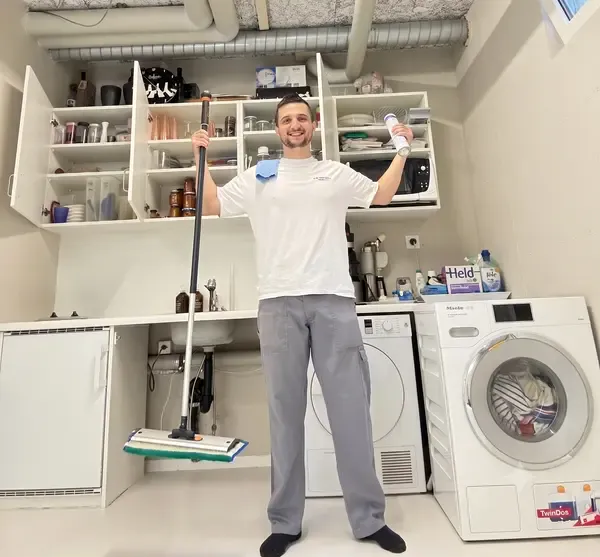 Boris cleaning, owner of Boneti